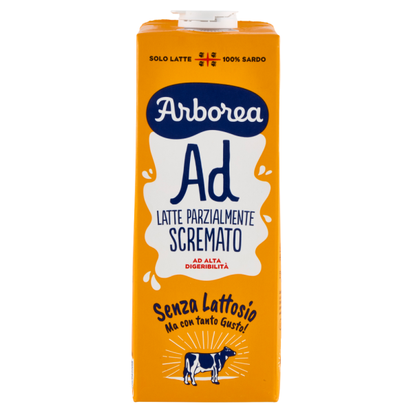 Arborea Latte UHT Senza Lattosio Parzialmente Scremato 1 L