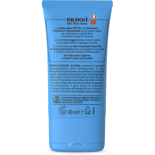 Bilboa Ohi Vitamina Crema Viso SPF 50+ 40 ml