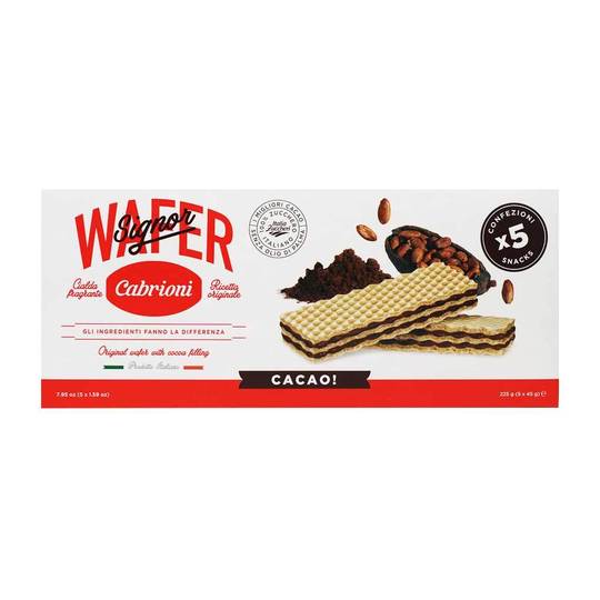 Cabrioni Wafer Cacao 5 x 45 g