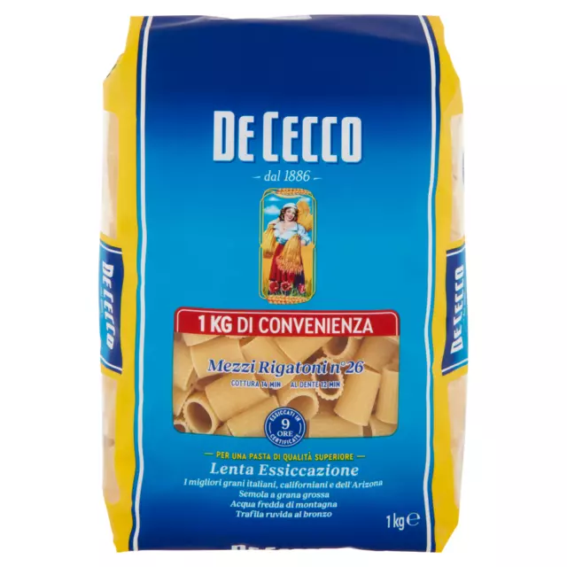 De Cecco Mezzi Rigatoni 1 kg