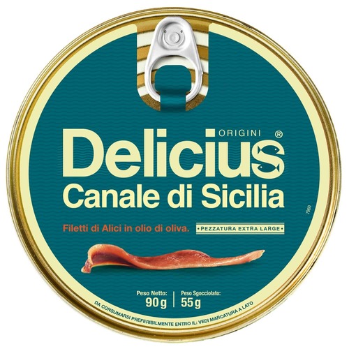 Delicius Filetti di Alici Sicilia Olio d'Oliva 90/55 g