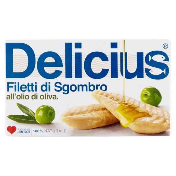 Delicius Filetti di Sgombro in Olio d'Oliva 125/90 g