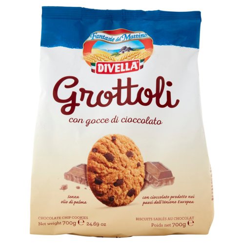 Divella Biscotti Grottoli Gocce Cioccolato 700 g