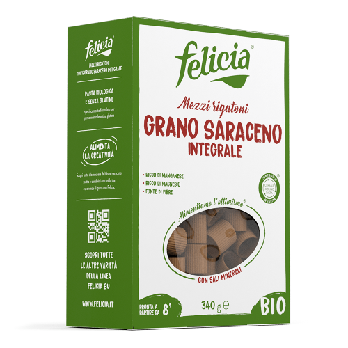 Felicia Grano Saraceno Mezzi Rigatoni Bio 340 g