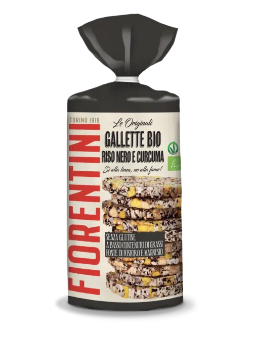 Fiorentini Gallette Riso Nero Curcuma Bio 100 g