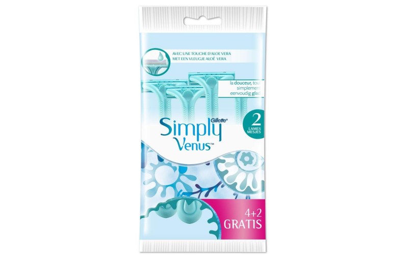 Gillette Venus Simply 2 Usa e Getta x 4 + 2