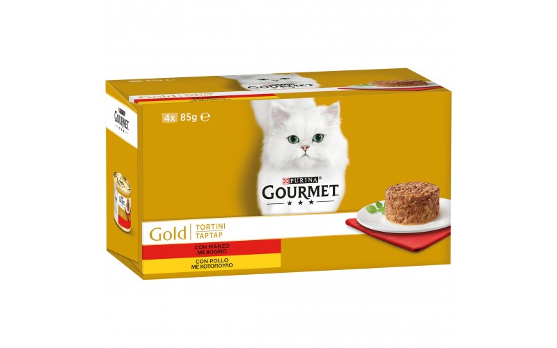 Gourmet Gold Tortini Manzo/Pollo 4 x 85 g