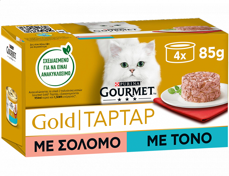 Gourmet Gold Tortini Tonno e Salmone 4 x 85 g
