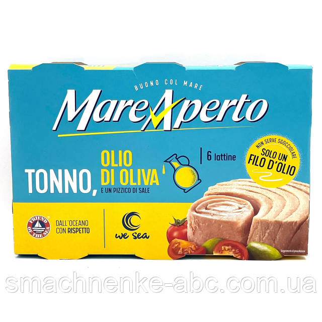 Mare Aperto Tonno in Olio di Oliva 6 x 60/52 g