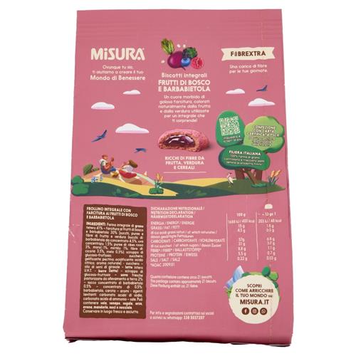 Misura Biscotti Fibre Extra Ripieni Viola 260 g