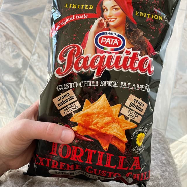 Pata Tortilla Paquita Extreme Chili 200 g
