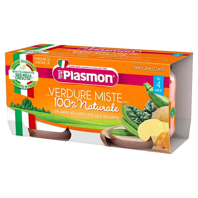 Plasmon Omogeneizzato Verdure Miste 2 x 80 g