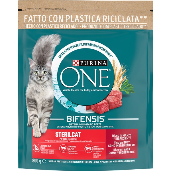 Purina One Sterilcat Manzo e Frumento 800 g