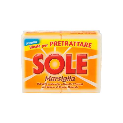 Sole Sapone Bianco Marsiglia 2 x 250 g