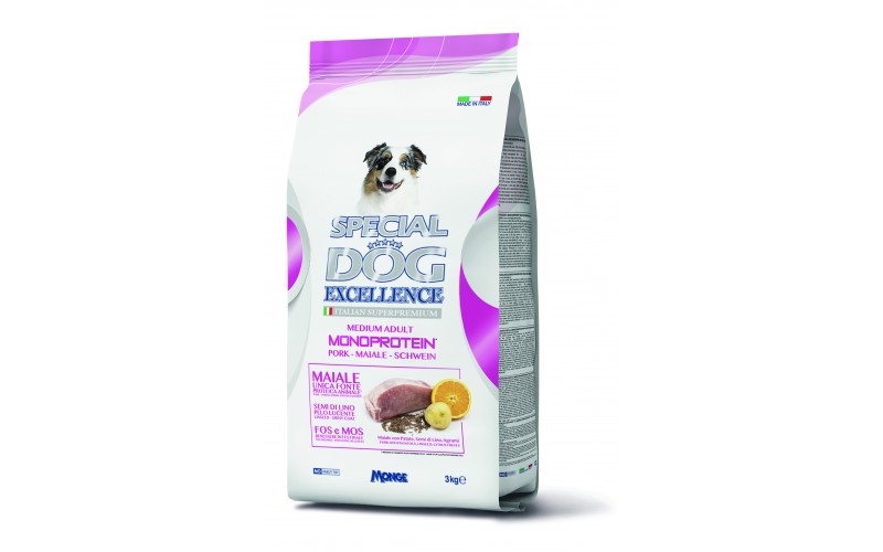 Special Dog Exclusive Adult Medium Monoproteico Maiale 3 kg