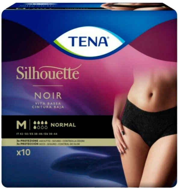 Tena Silhouette Normal Noir M x 10