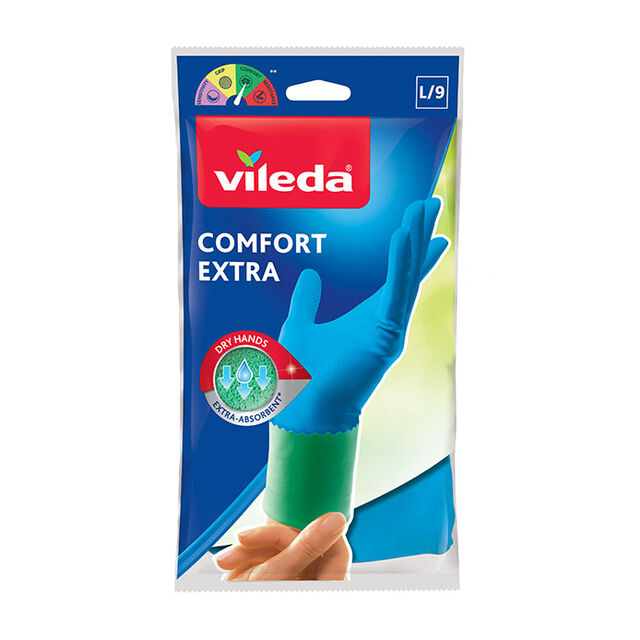 Vileda Guanti Confort Extra Taglia L