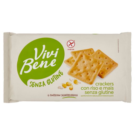 Vivi Bene Crackers Riso/Mais Senza Glutine 200 g