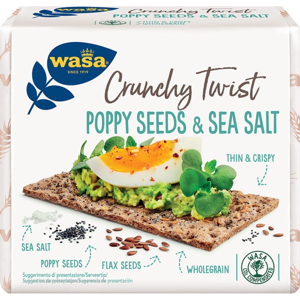 Wasa Poppy Seed & Sea Salt 245 g