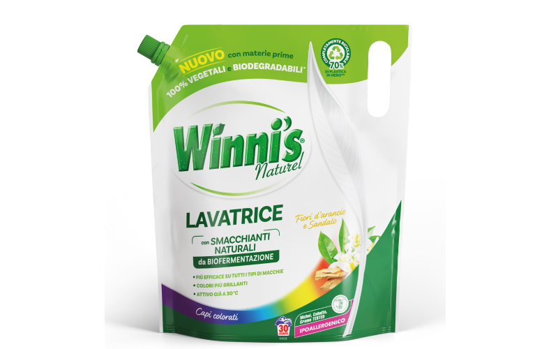 Winni's Detersivo Liquido 30 Lavaggi Color Pouch 1,35 L